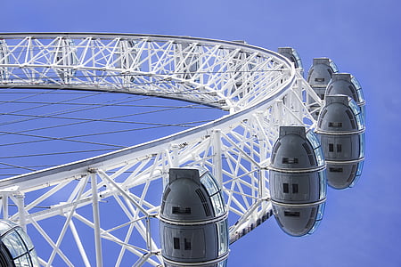 London eye, Londýn, klaní, Dovolenka, Ruské koleso, Park, perspektívy