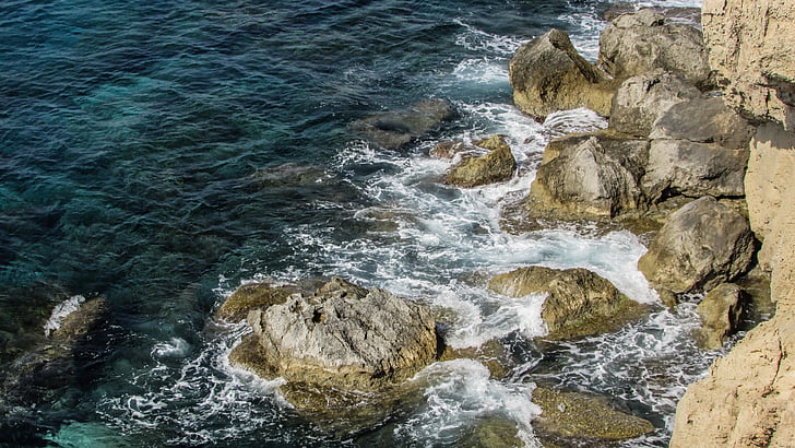 Ciprus, a Cavo greko, táj, rock, tenger, tengerpart, sziklás
