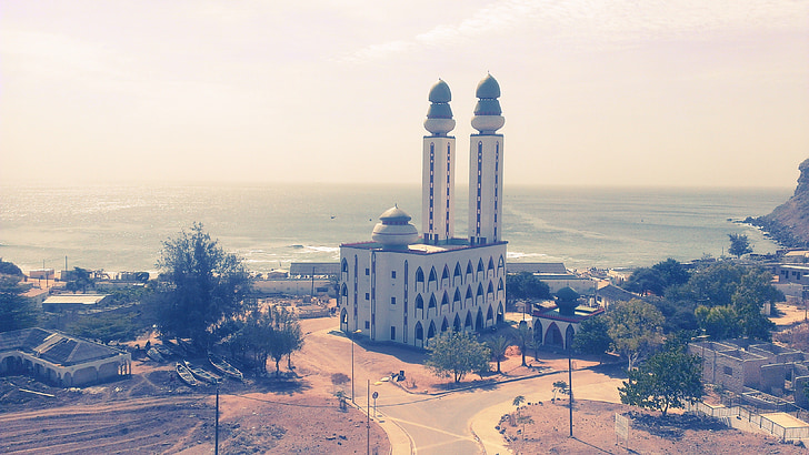 Fischer-Moschee, Dakar, Senegal, Architektur, Gebäude, Wahrzeichen, Stadt