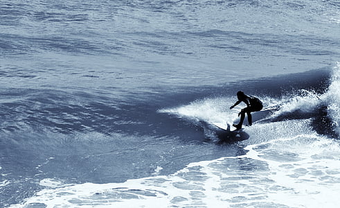 surfing, bølger, Surf, Ocean, vand, Beach, havet