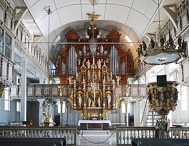 Sanktuarium, drewniany kościół, Kościół na rynku, Clausthal-zellerfeld, Żywica, Oberharz, Drewno budowlane