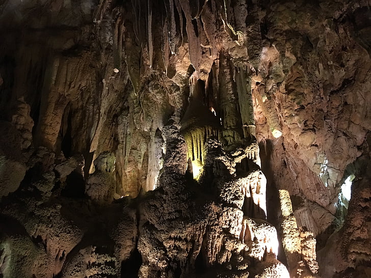 ala, Underground, Dziļajā, seno, stalaktīts, stalagmite, klints
