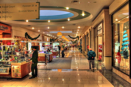 Shopping-mall, Korridor, Einkaufen, Einkaufszentrum, Geschäfte, kommerzielle