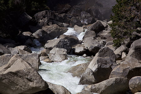 Yosemite, Rio, natureza, água, Estados Unidos da América, Parque, nacional