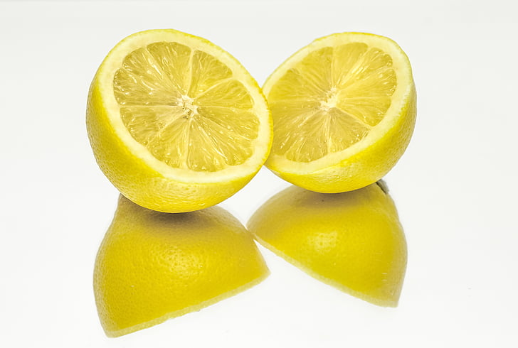 лимон, жълто, цитрусови плодове, здрави, плодове, храна, витамин