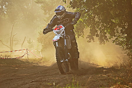 Motocross, Enduro, Motorsport, moottoripyörä, rajat, Motocross ratsastaa, Sand