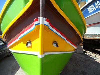 pescuit, port, Malta, Marsaxlokk, ochiul lui osiris, luzzu, barca de pescuit