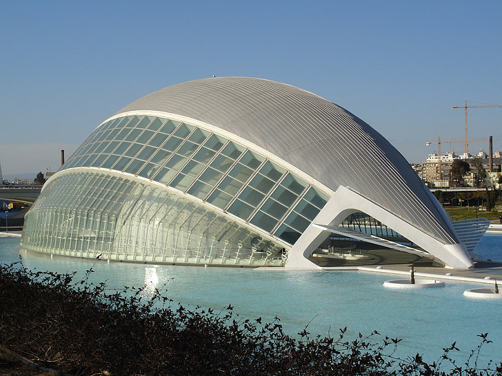 Oceanografic, Valencia, Hispaania, arhitektuur, kunstide ja Teaduste linn