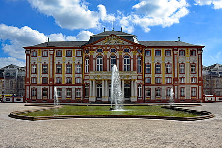 Bruchsal, Baden-Württemberg, Deutschland, Schloss, barocke, Orte des Interesses, Architektur