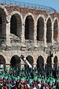 Italien, Verona, Arena, monumentet, romerska teatern, Piazza