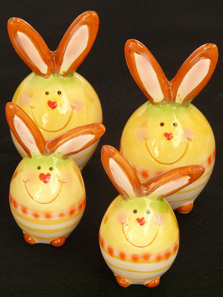 easter, easter bunny, figure, ceramic, hare, porcelain, animal