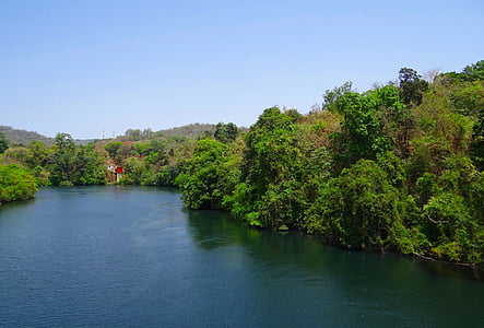 fiume, Kali, natura, paesaggio, montagna, nel verde, naturale