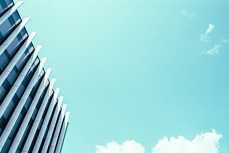 mimari, Bina, yüksek katlı, bakış açısı, gökyüzü