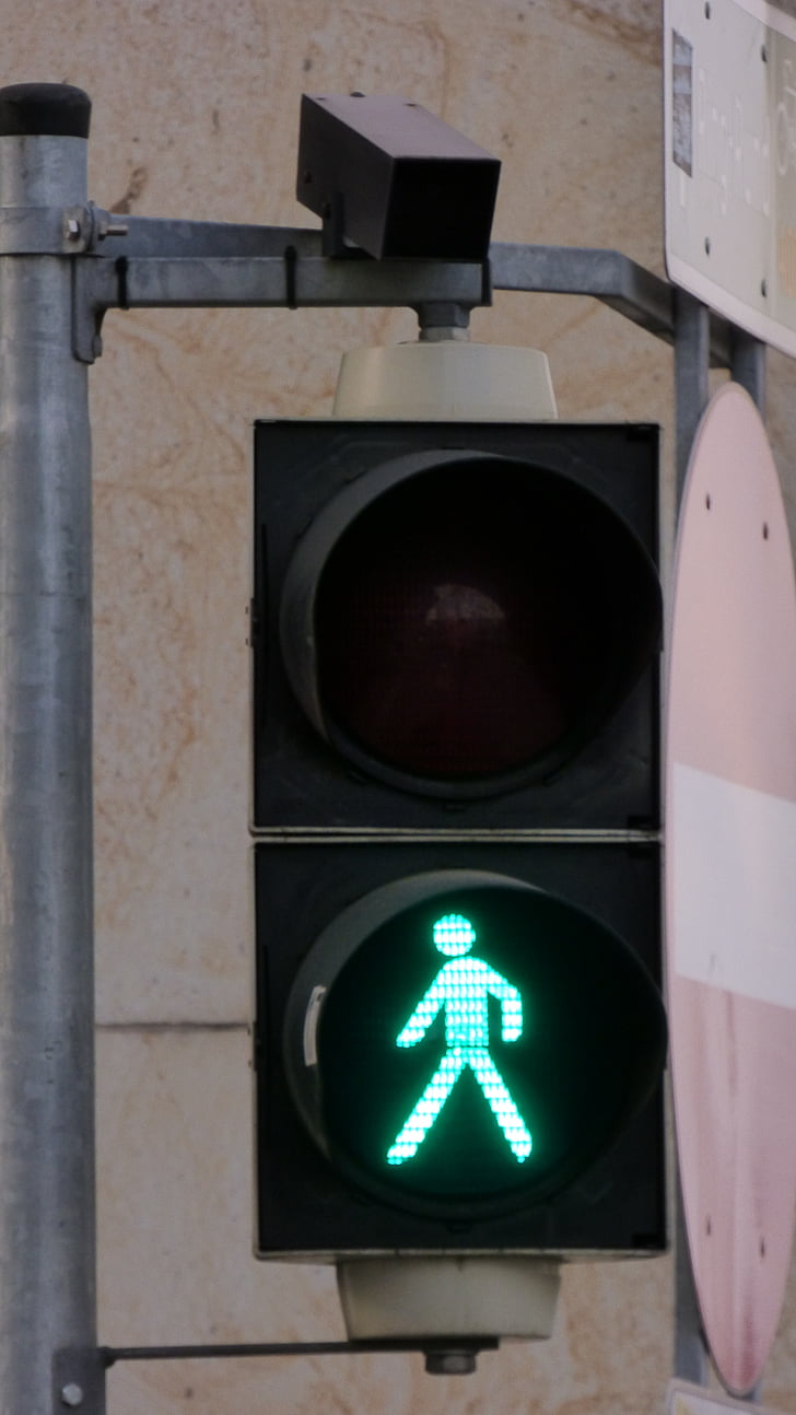 Street lys, det grønn lyset, signalisering, Street