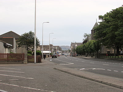 scotland, street, road, city, uk, kingdom, urban