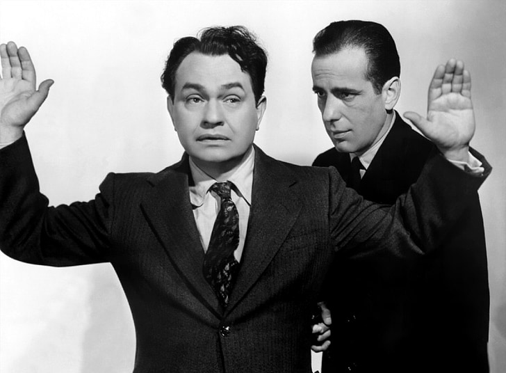 Edward g Robinson, Humphrey Bogart, Schauspieler, bewegte Bilder, Filme, Klassiker, Sterne
