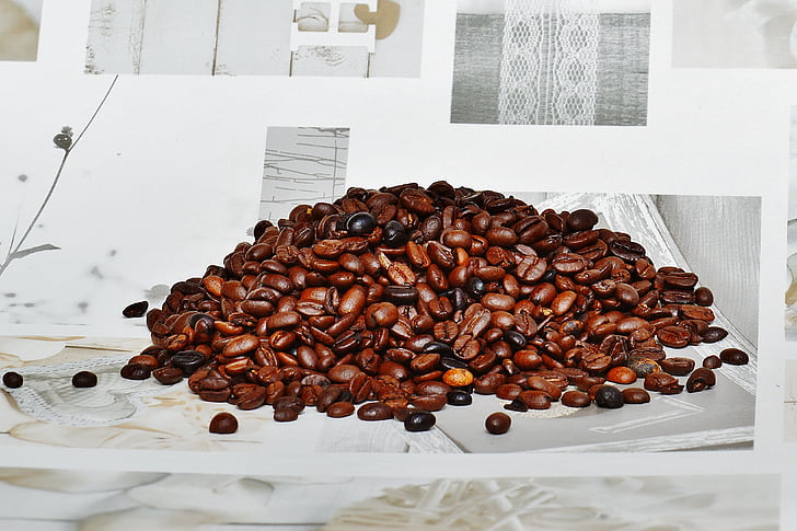 café, grains de café, café, torréfié, caféine, brun, arôme
