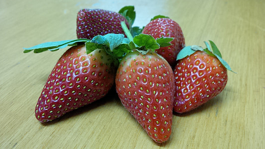 maasikas, punane, värske, orgaaniliste, magustoit, puu, Armas