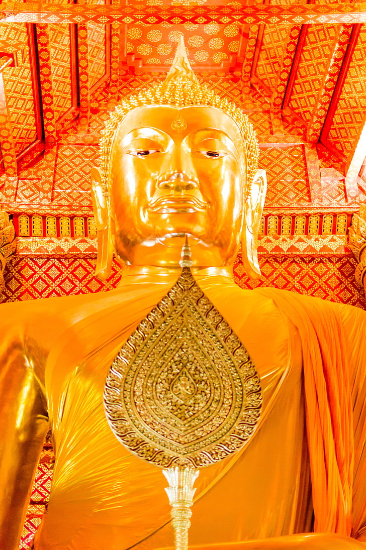 Buddha, statuja, Budisms, templis, Taizeme, Āzija, reliģija