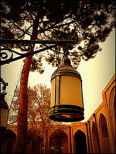 street lamp, old, culture, qazvin