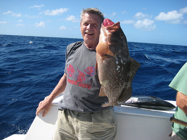 grouper, fishing, charter boat, florida, keys, fish, fisherman