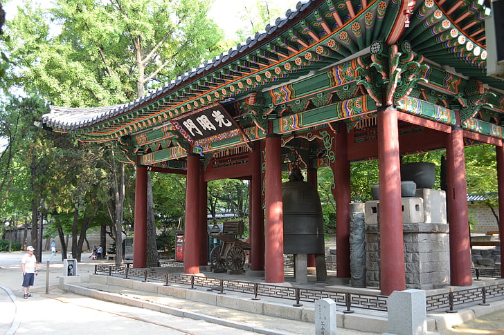 République de Corée, vertu de Temple kotobuki, Séoul, Cité interdite, vieille école, Old-fashioned, entre