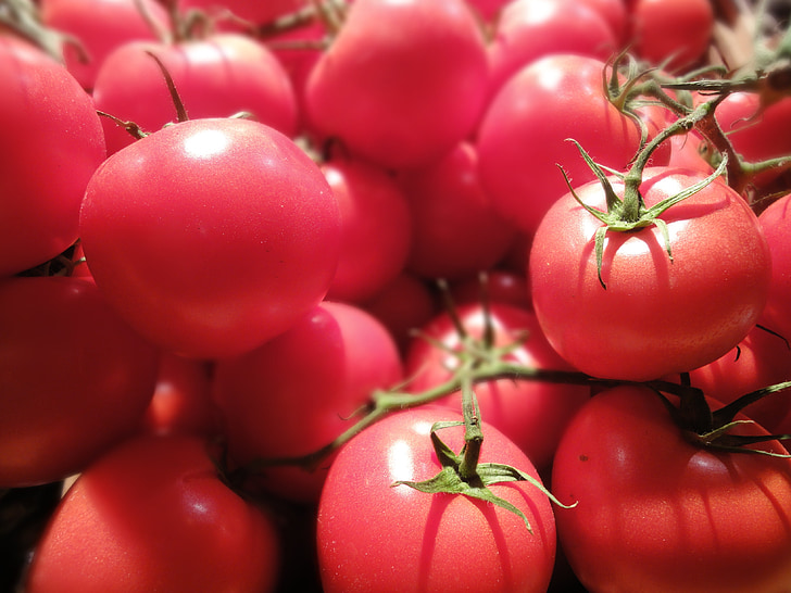 paradajky, jedlo, veľtrh, poľnohospodárstvo, čerstvé, trhu, zdravé