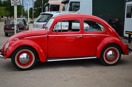 den, Bille, beetle, bil, gammeldags, retro stil, jord køretøj