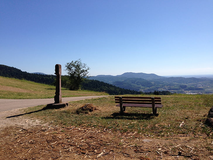 hike, landscape, view, black forest, bank, nature, mountains