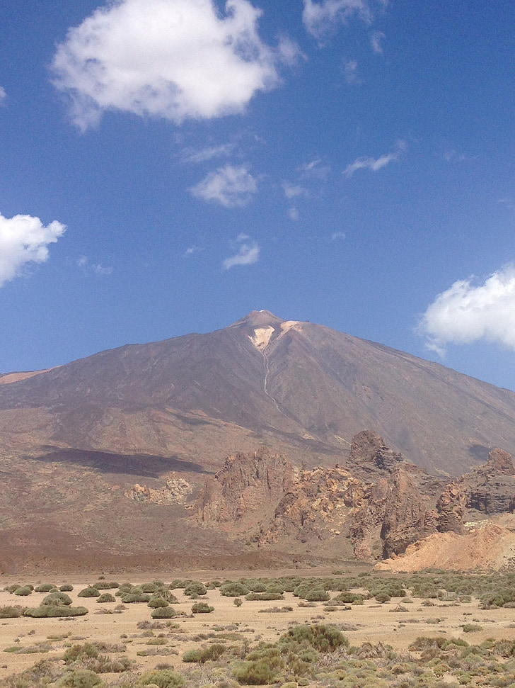 Gunung, Teide, Tenerife, El teide, Gunung berapi, Spanyol, Pulau