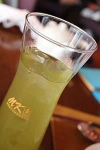 grønn te, Thai, avkjølt, kalde, Restaurant, kafé, servering