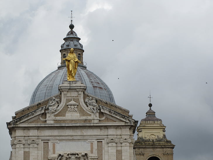 santa maria degli angeli, bazilika, templom, kupola, építészet, kormány, beépített szerkezet