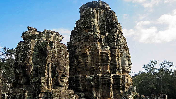 Camboja, Angkor, Templo de, Bayon, história, Ásia, complexo de templos