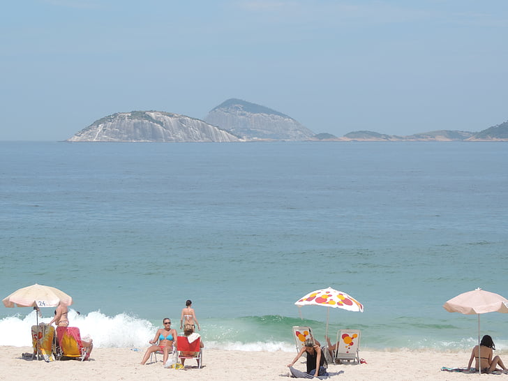 Copacabana, Bir Rio de janeiro tatil, Brezilya, plaj