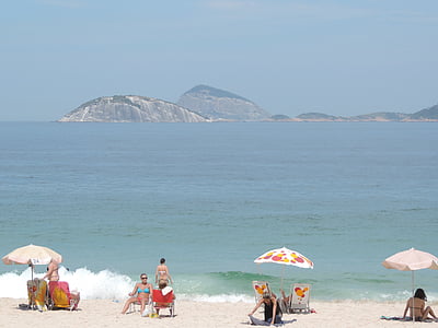 Copacabana, vacances de Rio de janeiro, Brasil, platja