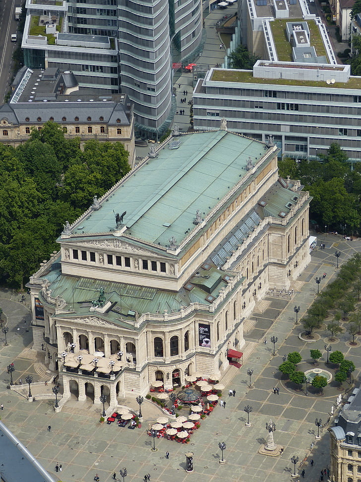 Frankfurt, Hesse, Architektúra, hlavné, budova, mesto, historicky