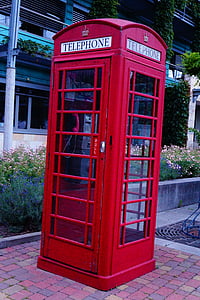 telefooncel, rood, Londen