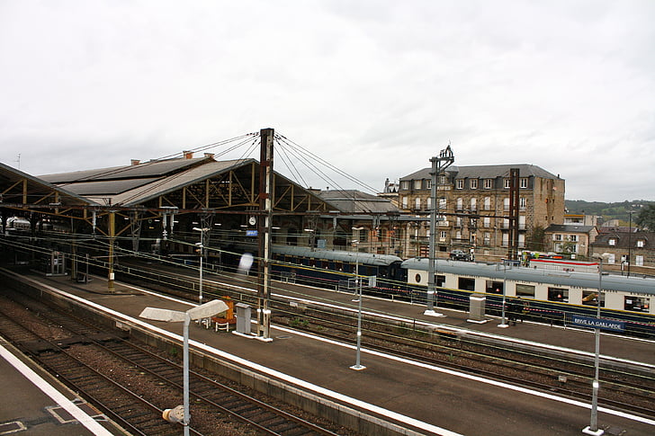 Railway station, spor, toget, jernbanen, tog-værftet, transport, Railway