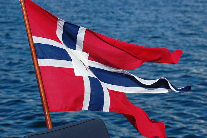 Bandera, Noruega, el nacional, la bandera de split, båtflagg, 17mai, vida de barco