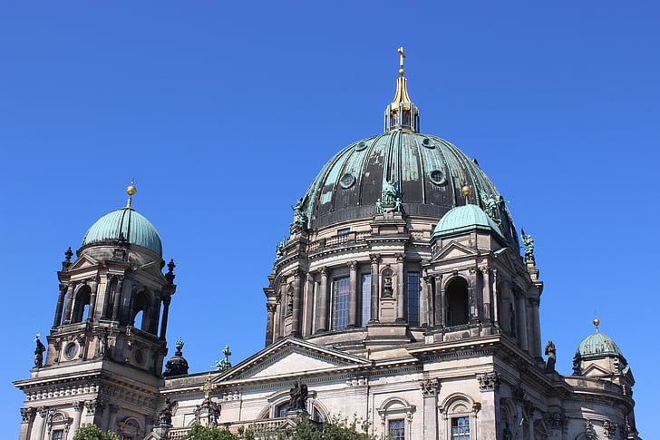 Berlin, Németország, Landmark, építészet, templom, vallás, Steeple