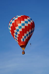Ballon, Fahrt mit dem Heißluftballon, Ballonhülle, Abziehen, Himmel, Float, Laufwerk