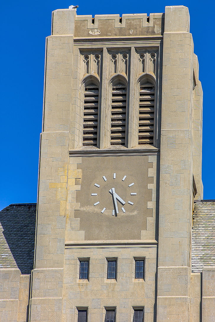 hodiny, obloha, hodinová věž, městský, Architektura, Federico santa maria college