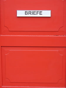 post, mailbox, red, letter boxes, send, postbox