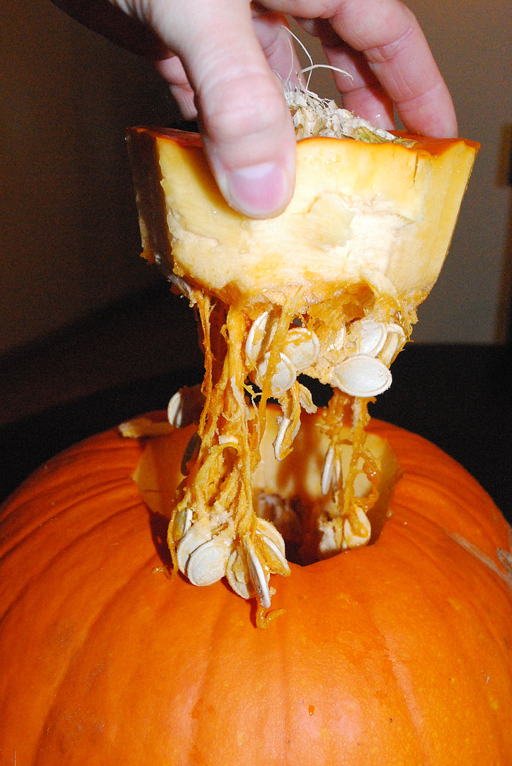 pompoen, zaden, Halloween, Carving, oktober, hefboom-o-lantaarn