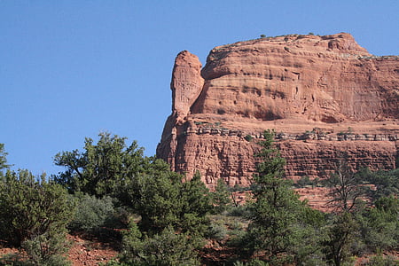 Hoa Kỳ, Arizona, Sedona, vách đá, loại đá màu đỏ