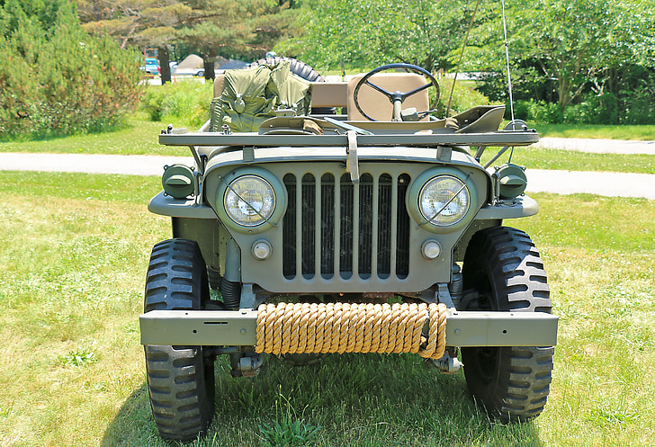 Jeep, sotilaallinen, ajoneuvon, armeija, Vintage, historia, World war 2