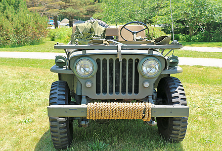 Jeep, militar, vehículo, Ejército, Vintage, historia, guerra mundial 2