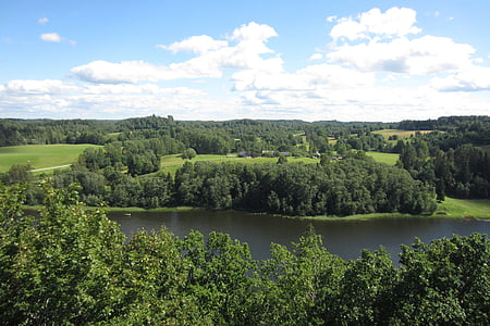Latvia, maisema, Luonto, Euroopan, River, Matkailu, ruoho
