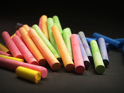 blur, bright, chalk, close-up, color, colorful, colour
