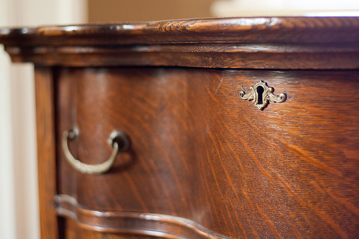 key hole, dresser, antique, wood